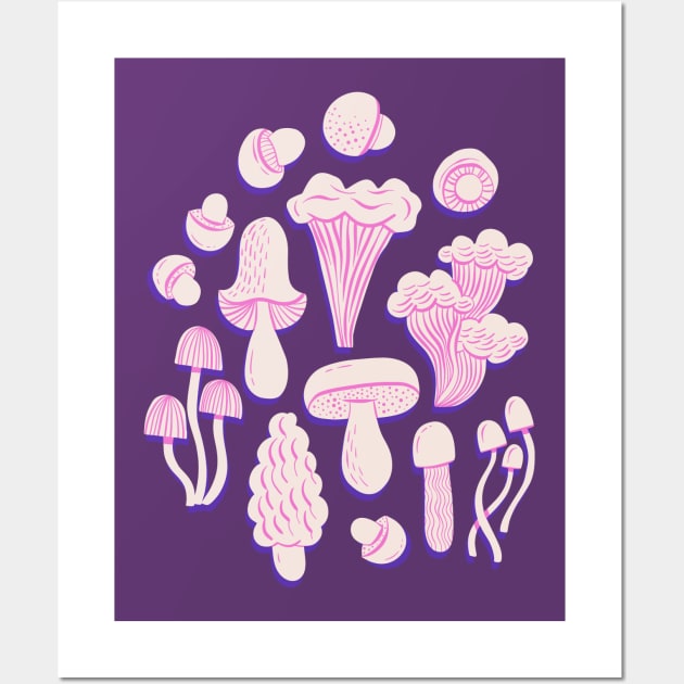 Funky Fungi Wall Art by Rebelform